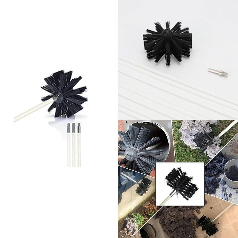 

Dryer Vent Cleaner Kit Dryer Vent Cleaning Brush Lint Remover Fireplace Chimney Brushes Synthetic Brush Head