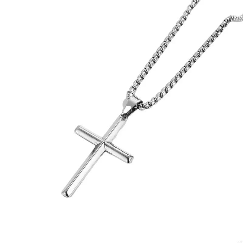 LXAE ожерелье с распятием для женщин и мужчин гипоаллергенная титановая сталь