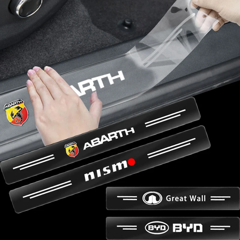

Car Door Threshold Sticker Auto Protection Sticker Car accessories For Ford Focus Mondeo Kuga Fiesta MK7 Escort Explorer MK2 MK4