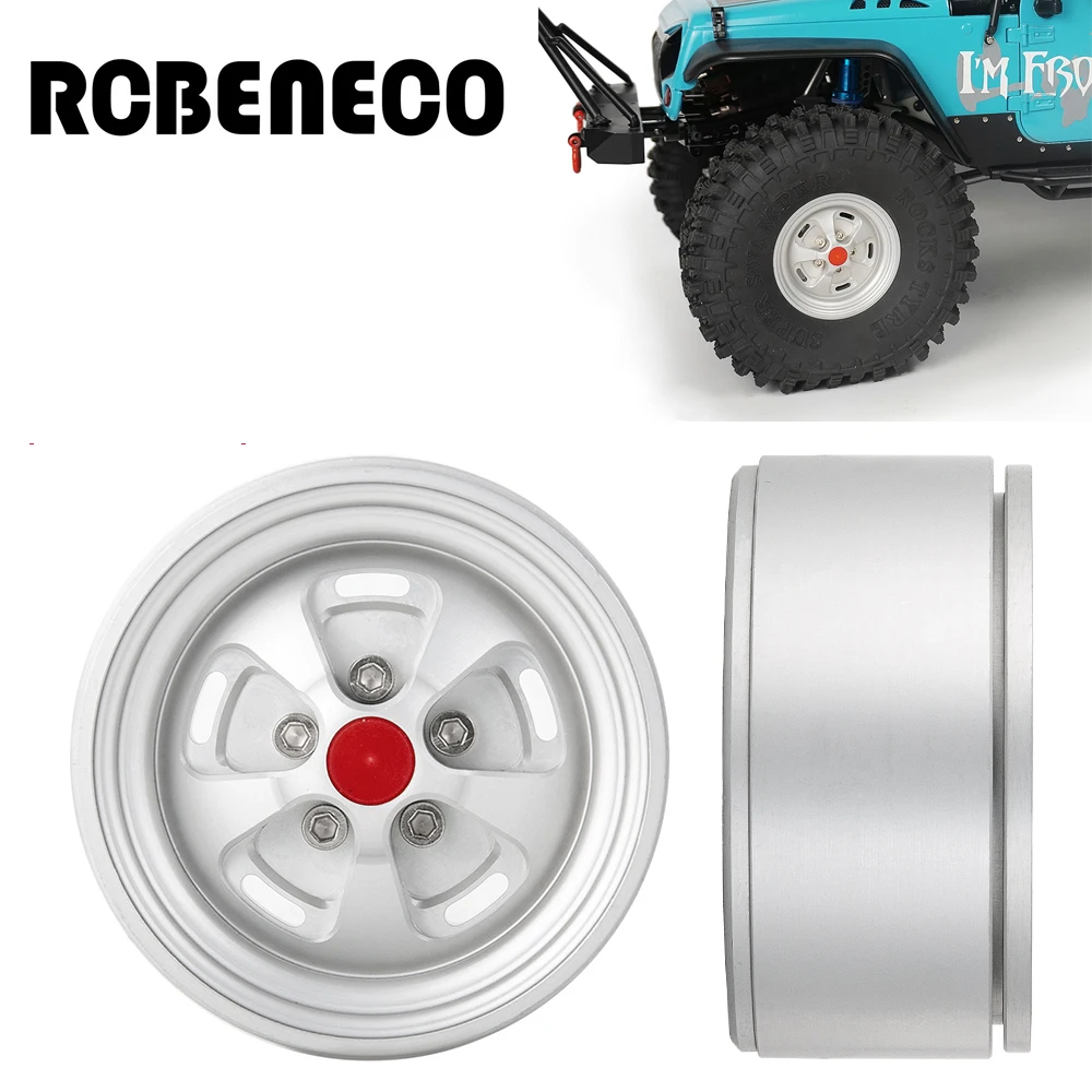

RCBENECO 1.9'' Aluminum Beadlock Wheel Rims for 1/10 RC Crawler D90 SCX10 CC01 Upgrade Car Parts