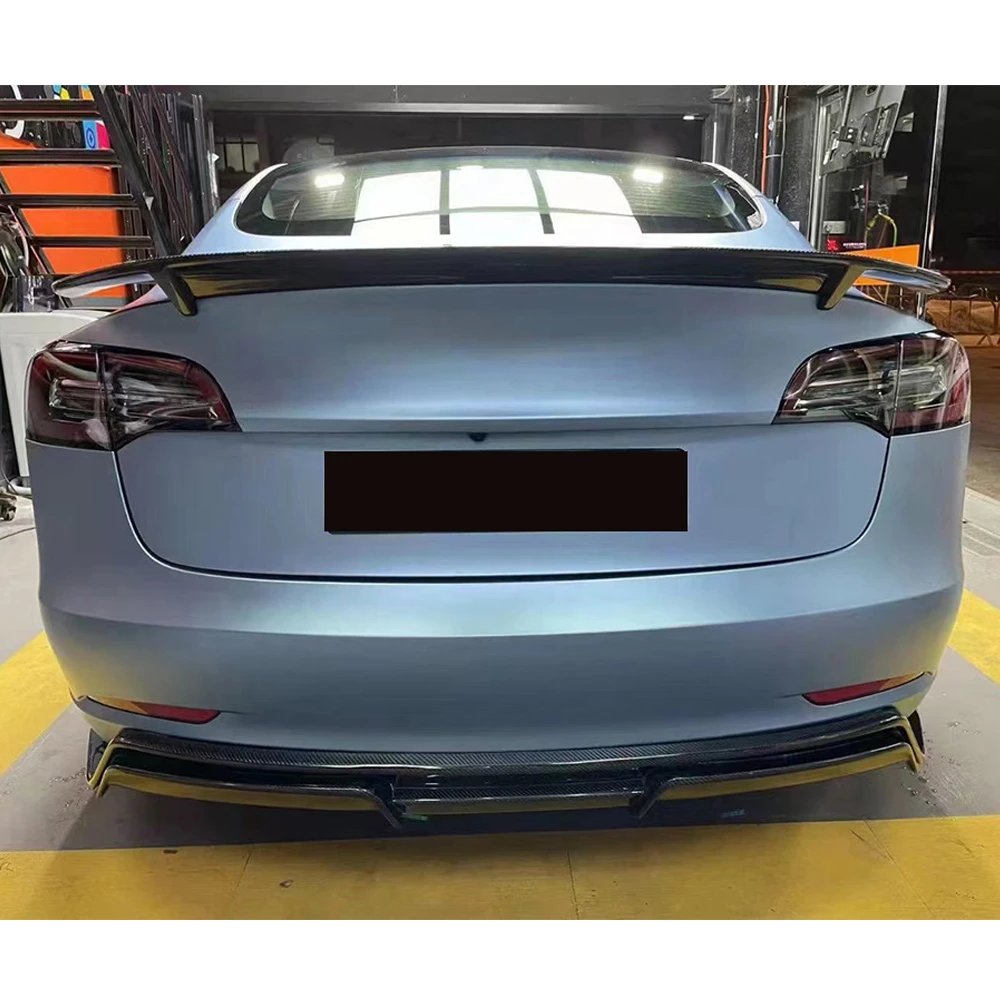 Комплект кузова из углеродного волокна в стиле ART для Tesla Model 3 передняя губа и