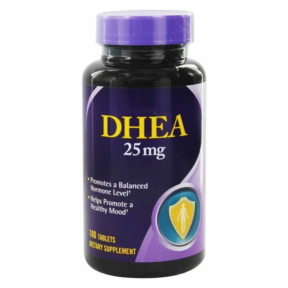 

DHEA 25 mg for Healthy Hormo Levels Mood anti-aging Ovarian maintenance improves ovum quality 300tabs/bottle