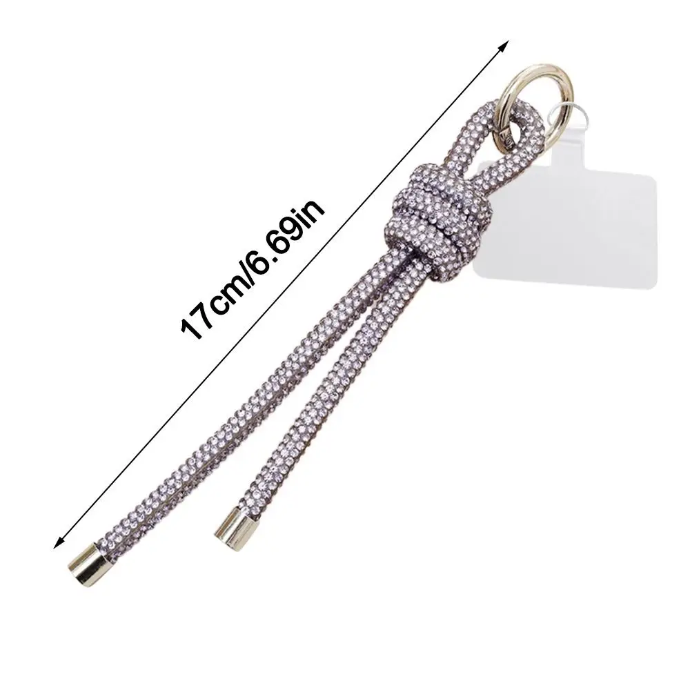 Модный блестящий ремешок для телефона сумка с подвеской и бриллиантами женский