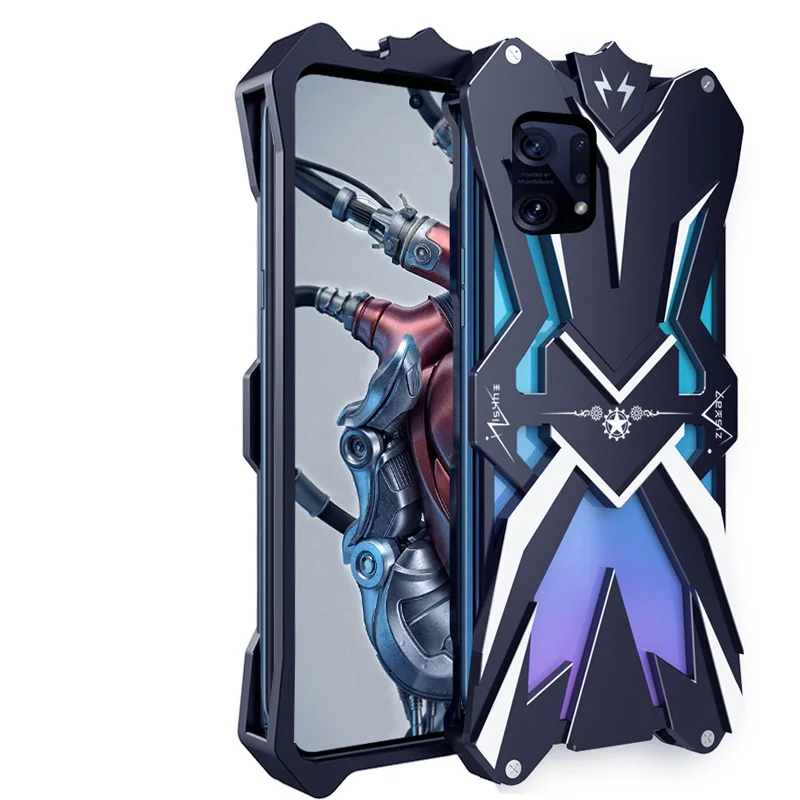 Original Zimon Luxury Thor Heavy Duty Armor Metal Aluminum Mobile Phone Case Covers For Oppo Find X5 Pro Cover Cases