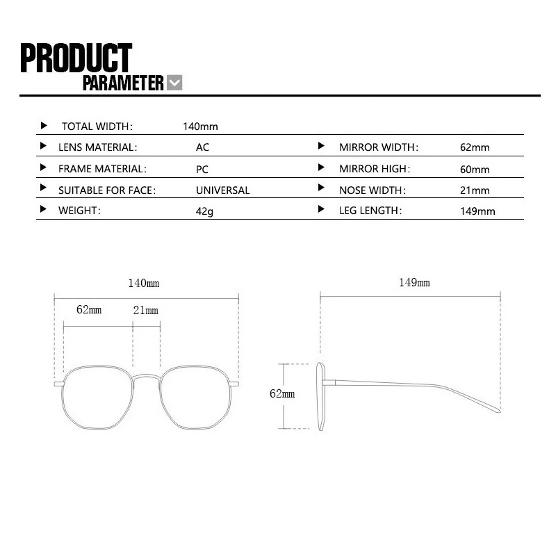 Hot Selling Cheapest Price Fashion Design Oversized Square Frame Rimless Grandient HD UV 400 Lens Sunglasses Sun Glasses Shades |