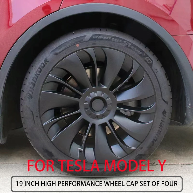 

4PCS 19-Inch whirlwind Hubcap For Tesla Model Y Wheel Cap Original Car Replacement Automobile Cover Automobile Accessories 20-23