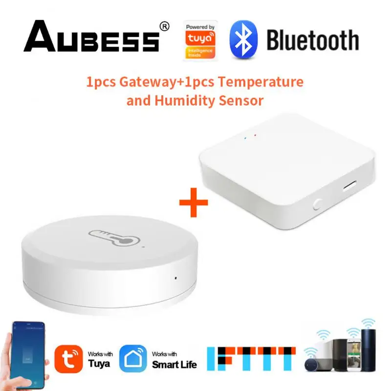 

Tuya Smart Gateway Hub Multi-model Smart Home Bridge WiFi Bluetooth ZigBee APP Wireless Remote Control Alexa Google
