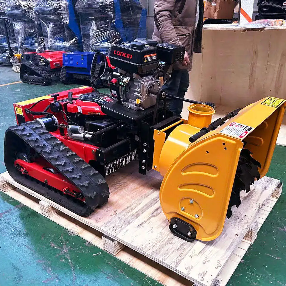 Бесшнуровая бензиновая мини-косилка с дистанционным управлением для садового