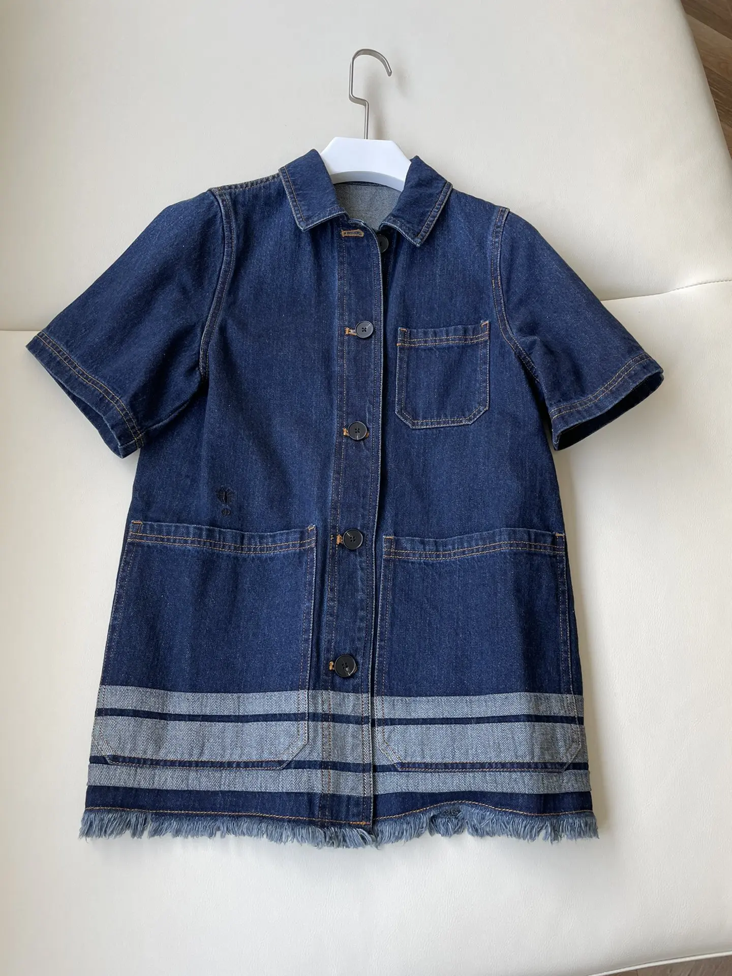 

Женское джинсовое пальто с коротким рукавом, повседневные модельные дизайнерские топы с надписью, новинка 2022