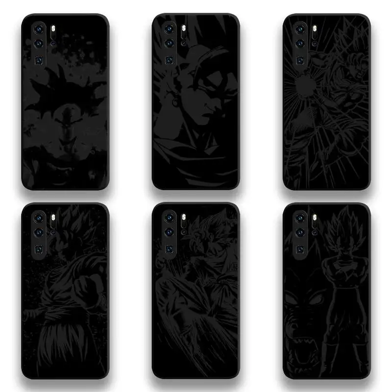 

Dragon Ball Z Line Art Sketch Phone Case For Huawei P20 P30 P40 lite E Pro Mate 40 30 20 Pro P Smart 2020