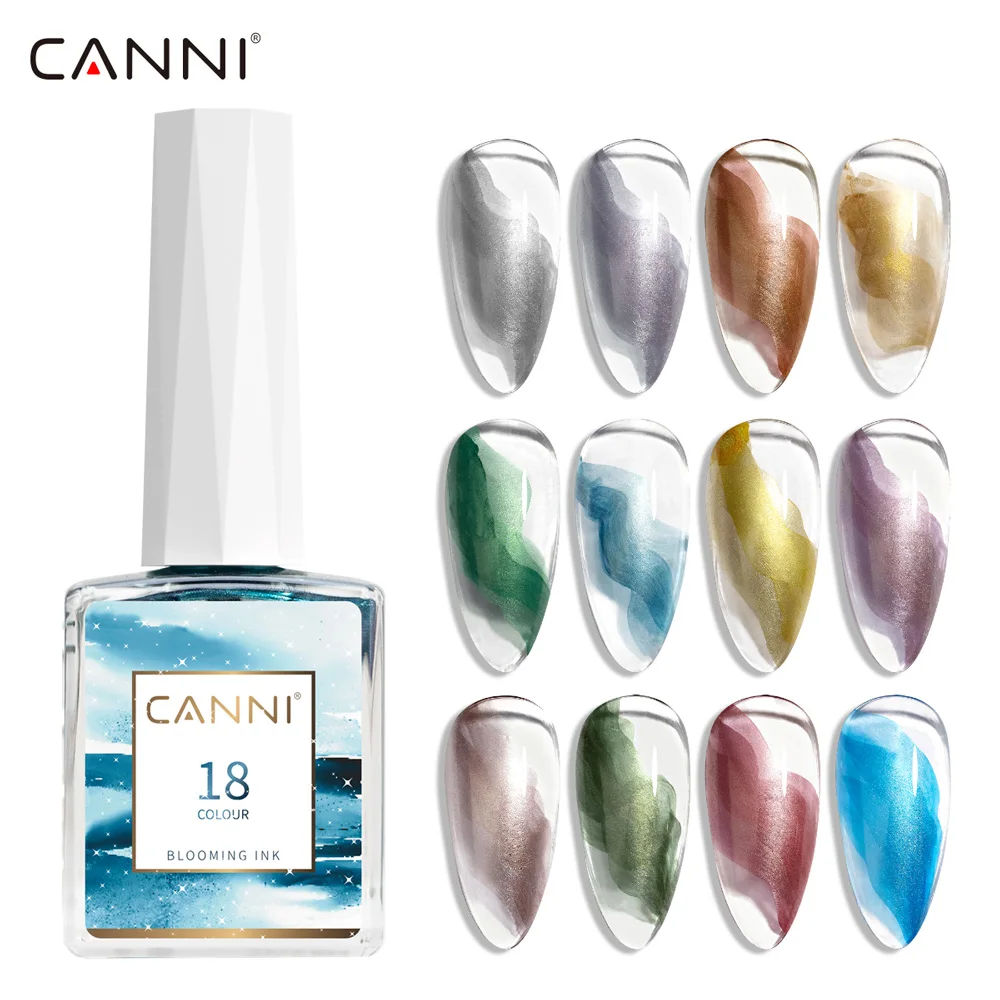 Новинка 9 мл цветущие мраморные акварельные чернила CANNI металлик 12 цветов