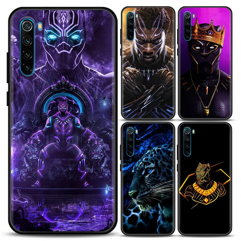 

Phone Case for Redmi 6 6A 7 7A Note 7 Note 8 8A 8T Note 9 9S Pro 4G T Soft Case Cover Black Panther Marvel