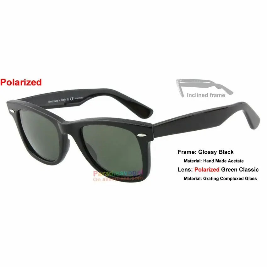 Pheonix-gafas de sol de estilo cuadrado Vintage, lentes de sol con marco de acetato de gran ángulo inclinado, lentes de cristal clásicas de 47, 50, 54, tamaño 100%, protección contra rayos UV