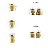 58 3 brass pipe fitting 12 34 1 bsp female thread equal reducing straight coupling connector plumbing accessories