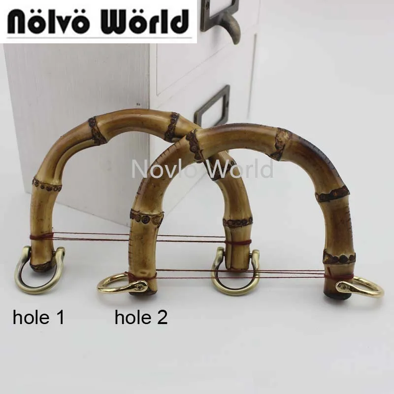 

Ручки из натурального бамбука, маленькие, 10x9 см, для замены сумок, ручная вязка в стиле ретро, Бамбуковая ручка, 2-10-20 шт.