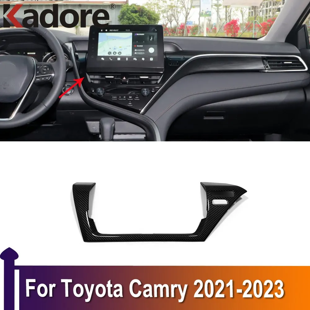 

Центральная Крышка для вентиляционного отверстия кондиционера для Toyota Camry 2021 2022 2023, внутренние аксессуары из АБС-углеволокна