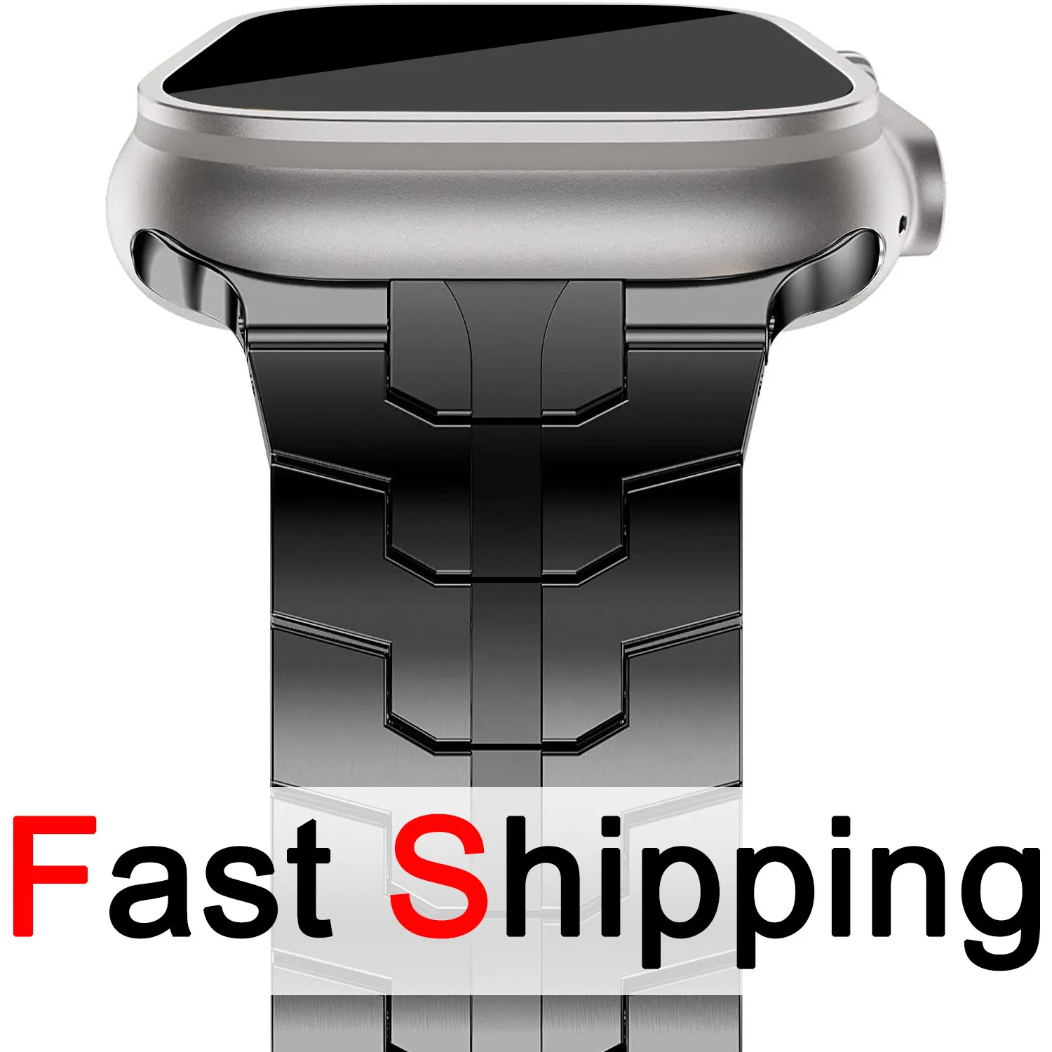 

Stainless Steel Link Bracelet for Apple Watch Band Ultra 49mm 7 8 45mm 6 5 4 SE 44mm Man Strap for iWatch 3 2 42mm 41mm 40mm