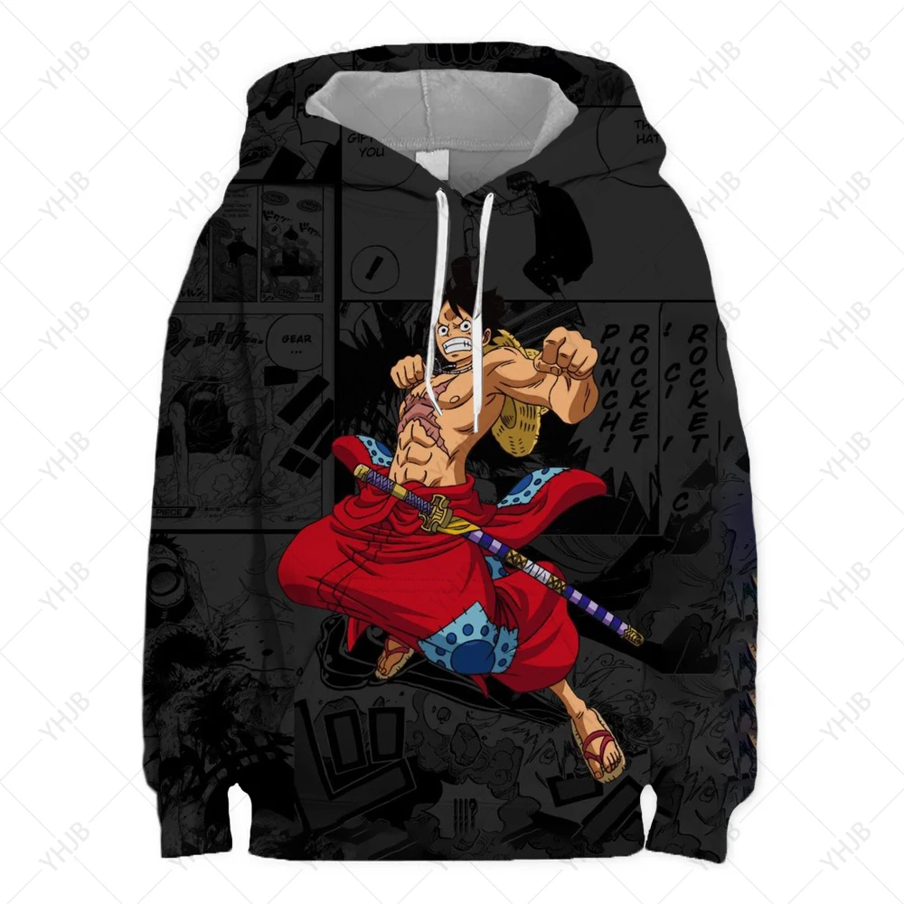 

Anime Luffy One Pieces Hoodie Kids Sweatshirt Kids Coat Baby Boys Girls Clothing Sudaderas Zoro Roronoa Pullovers Kids Hoodie