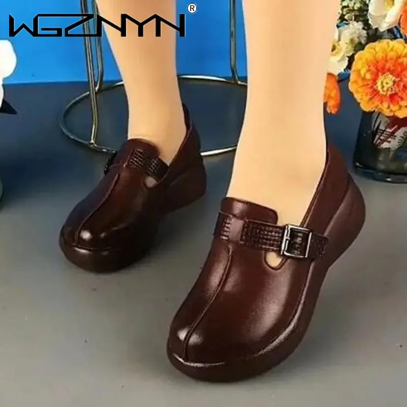 

Women Designer Shoes Platform Heel Retro Sandals Women Summer Autumn Fashion Oudoort Beach Casual Brown Breathable Female Shoes