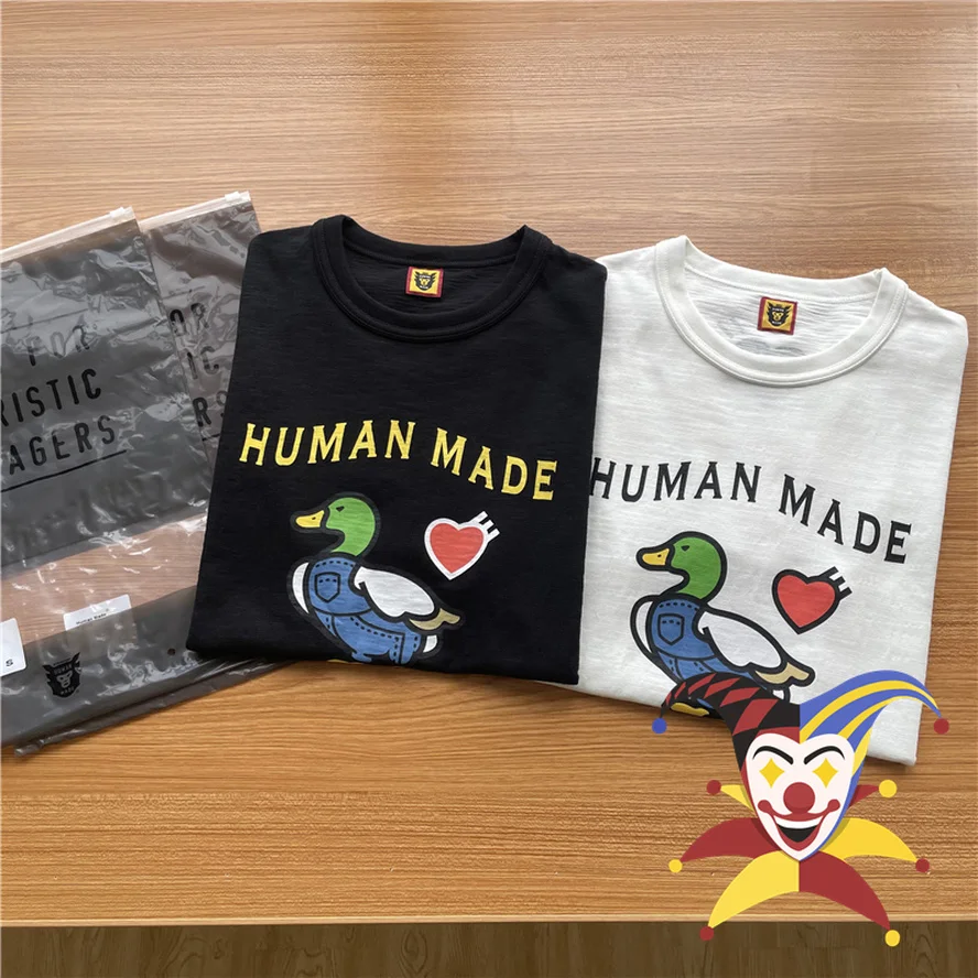 

Human Made T-shirt Men Women 1:1 Top Quality Cartoon Duck Print Casual T Shirt Tee