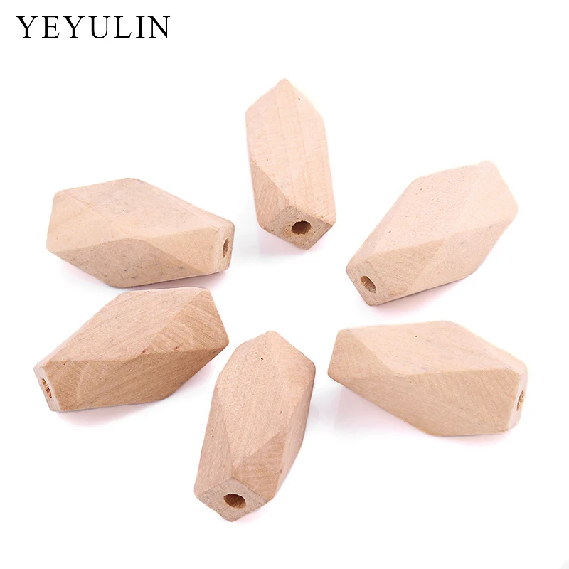 30 шт., деревянные бусины для бижутерии, 23 х40 мм