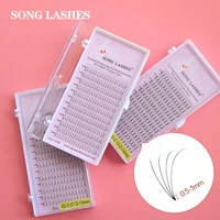 song lash premade russian volume fans 4d5d10d eyelashes natural short stem lash eyelash extensions supplies individual lashes