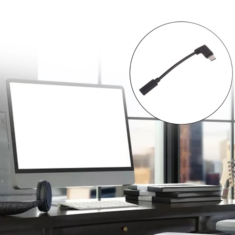 Кабель-адаптер Micro USB to Type C кабель для передачи данных с изгибом на 90 градусов Decives