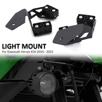 new motorcycle accessories for kawasaki versys 650 versys650 fog lamp spotlight bracket holder spot light mount kit 2014 2022