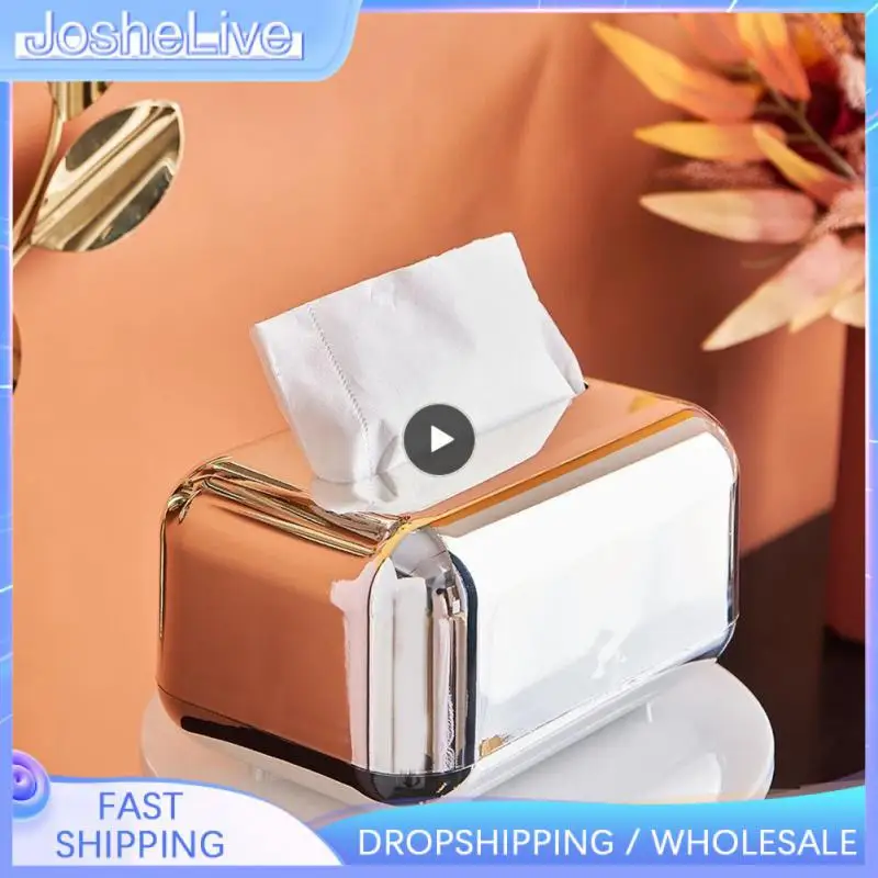 

Golden Tissue Holder Home Decor Silver Tissue Box Living Room Desktop Decorative Tissue Boxes Living Room Kitchen Home Storage