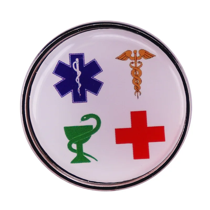 

Life Star Emergency Medical Services Creative Enamel Pin Wrap Clothing Lapel Brooch Exquisite Badge Fashion Jewelry Friend Gifts