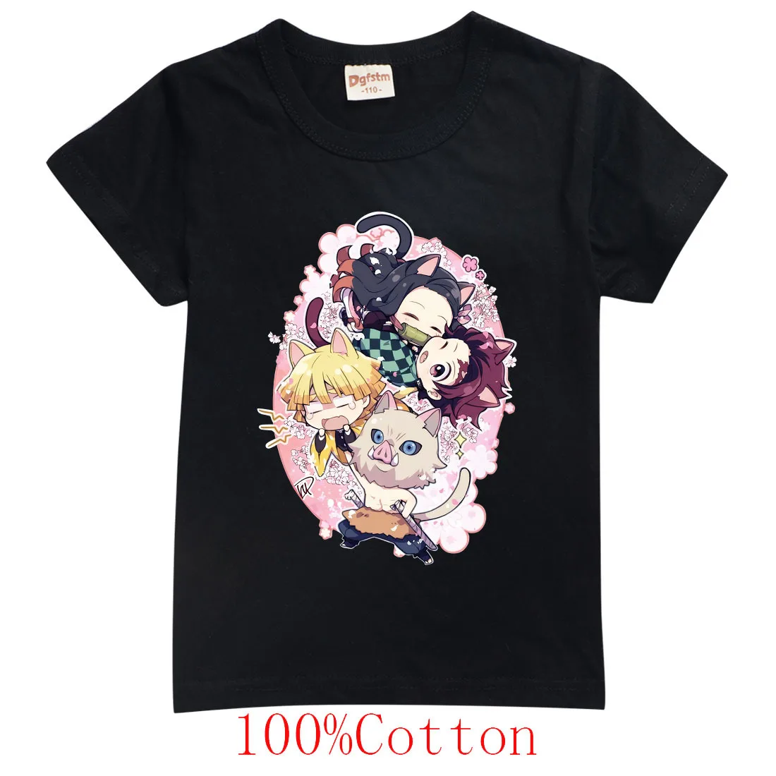 

Anime Demon Slayer Boy T-shirt Summer Kawaii Shirt Cartoon Children Casual Clothes New Kids Fashion Short sleeveTop Tee 2-15Y