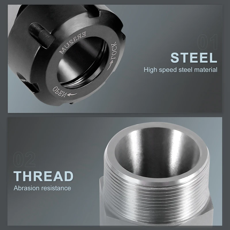 ER32 цанговые патроны набор блоков из 2 квадратных и шестигранных держателей для