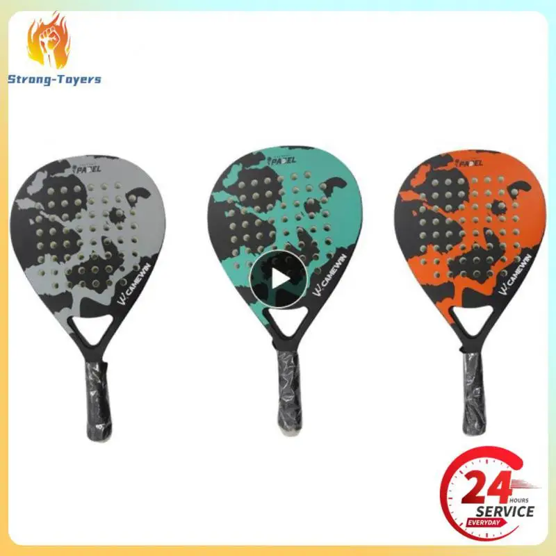 

2021Adult Professional Full Carbon Beach Tennis Paddle Racket EVA Tennis Beach Racket Tennis Racket With Ball Grip Equipment