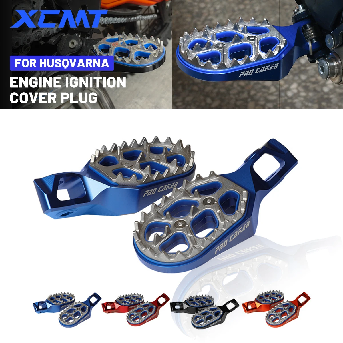 Новинка 2024 подножки для ног мотоцикла Husqvarna 125-450 FC/FX/TX/TC 2023-2024 125-501 TE/FE KTM EXC EXCF XCW XC SX