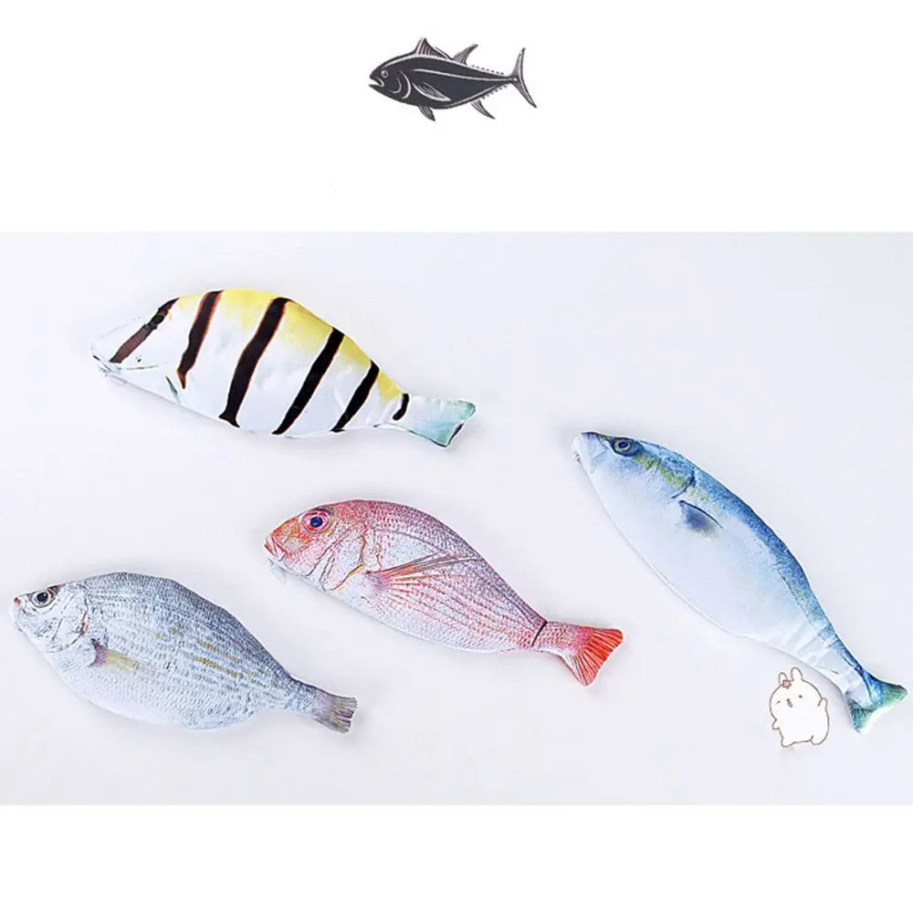 

Carp Pen Bag Realistic Fish Shape Make-up Pouch Pen Pencil Case With Zipper For Girls Kids Children Trousse Estuches Escolares