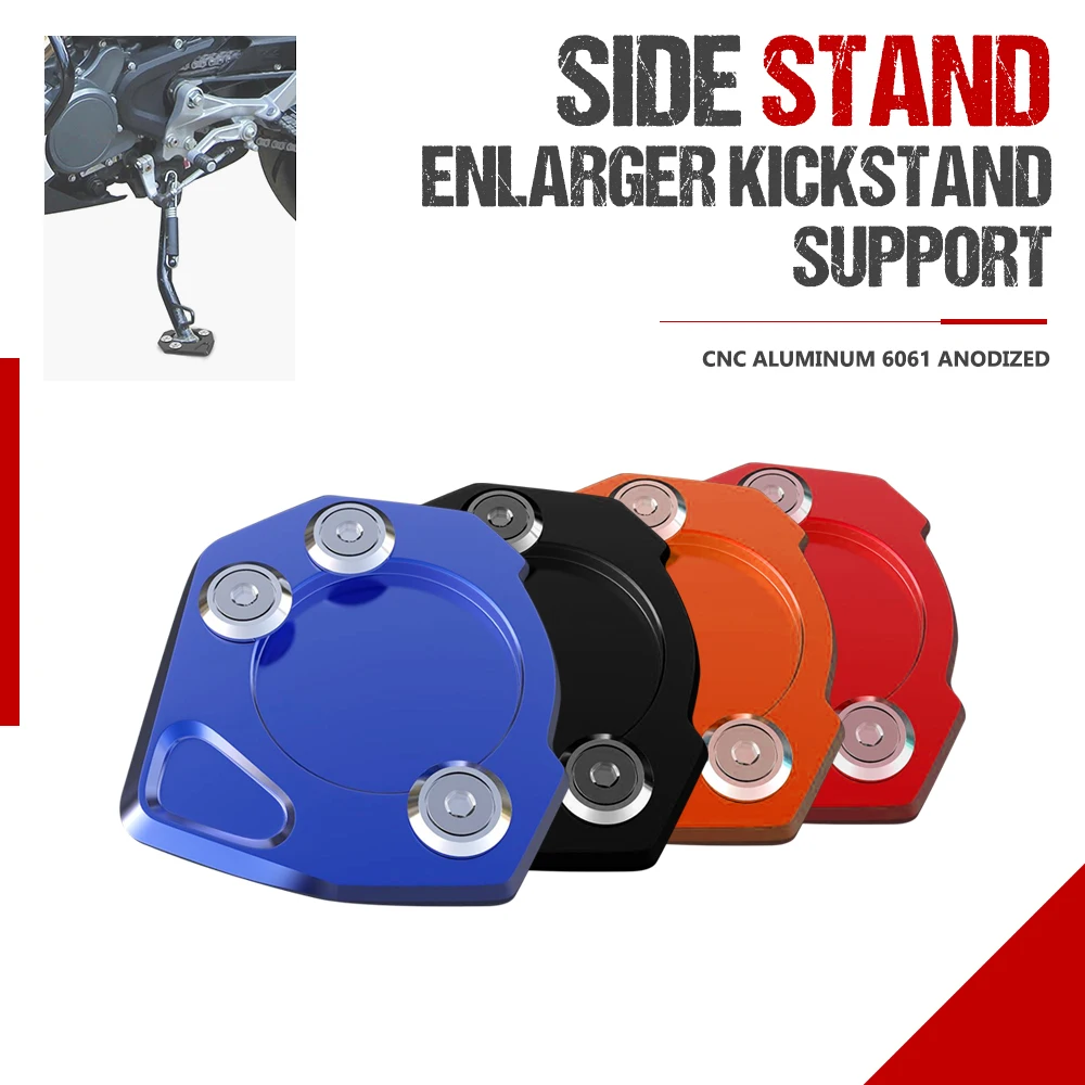 

CNC Support Plate Kickstand Foot Extension Side Stand Pad For Husqvarna Vitpilen 401 Svartpilen 401 701 Enduro Supermoto SMC