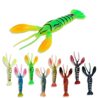 none silicone crayfish soft lures simulation fishing bait 8 3cm5 5g barbed hook fishing bass plastic bait isca artificial peche