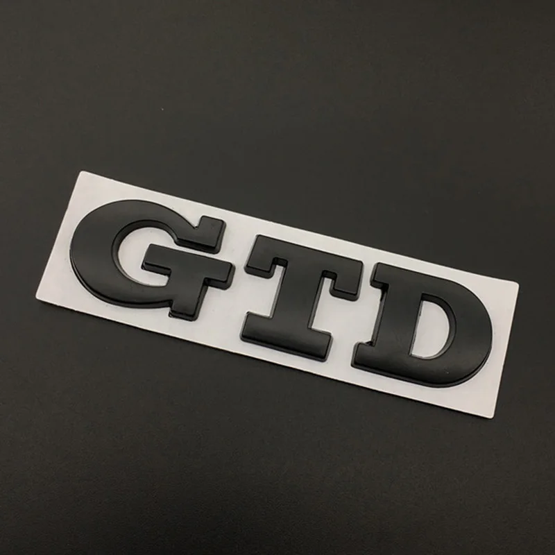 Металлический 3D значок на багажник автомобиля наклейка эмблема GTD для Volkswagen Golf 7 6