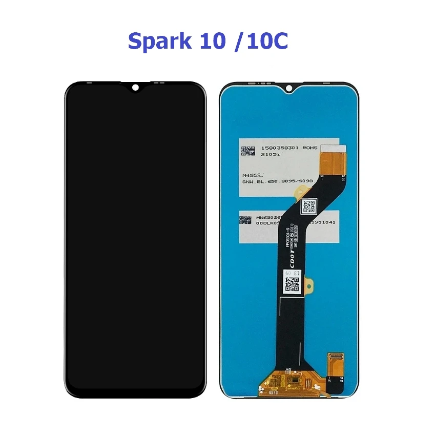 Для Tecno Spark 10 KI5q/для 10C KI5m ЖК-дисплей сменная панель дигитайзера сенсорного экрана