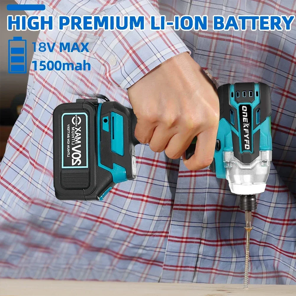 Аккумуляторная ударная дрель 18 в 1/4 нм