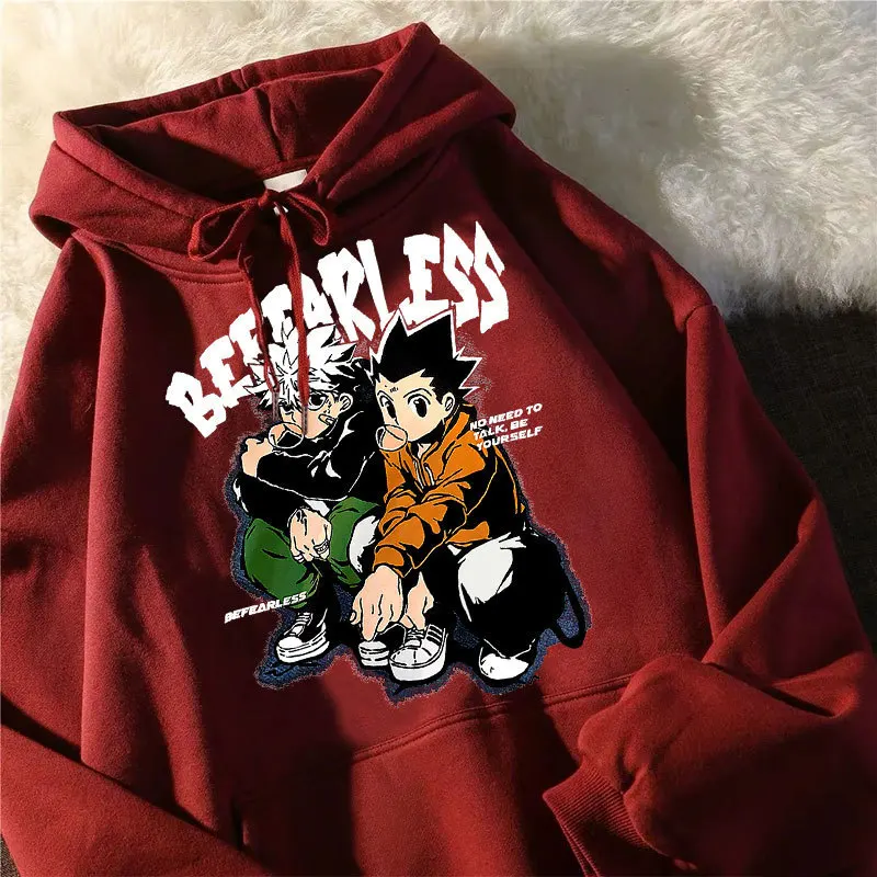 

Men's Hoodie Sweatshirt Fall Winter New Women's Hip Hop Casual Street style Cotton Pullover Cartoon Print Couple Fleece Hoodie