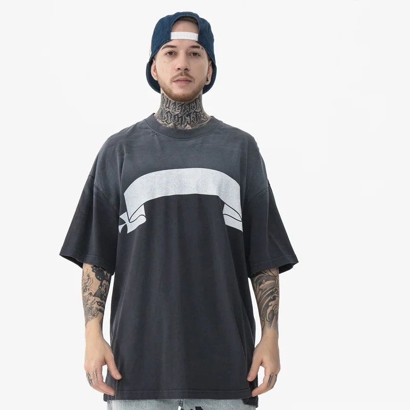 

Graphic T shirts 100% Cotton Vintage Tshirt Men Streetwear Harajuku Oversized T-shirt Retro Washed Tops Tee Summer Clothing 2022