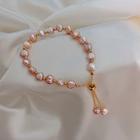 2022 new high grade natural pearl women bracelet on hand jewelry grace simple bracelets for girl banquet trend charm accessories