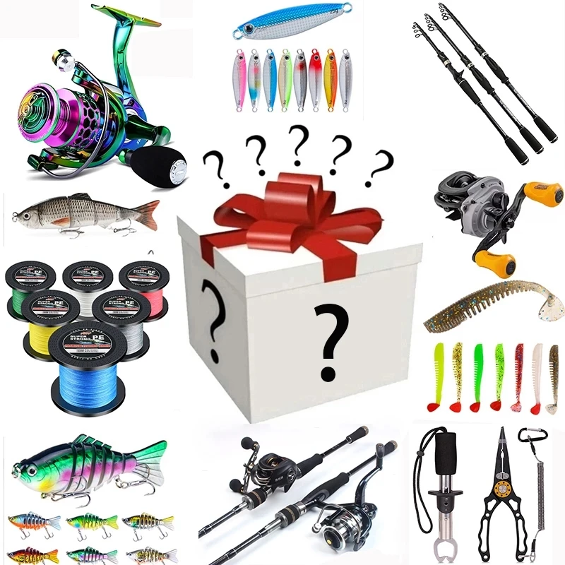 

2022 Newest Mystery Box Fishing Lure 100% Get High Quality Fish Reel Hooks Gift Fishing Set Accessories Tackle Blind Box Pesca