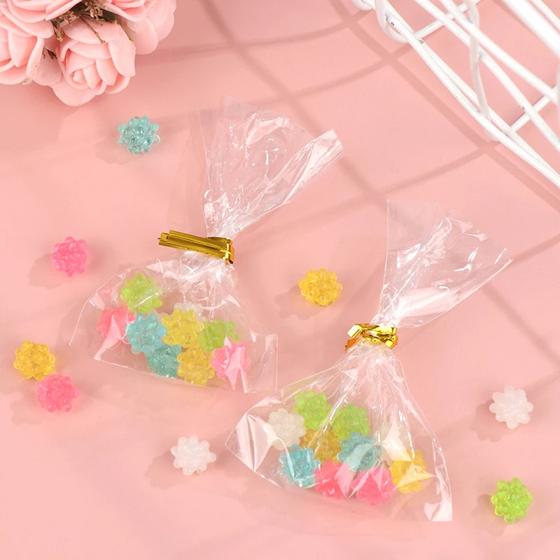 

10Pcs/Bag 1:12 Dollhouse Miniature Colorful Candy with Storage Bag Living Scene Decor Play House Toy