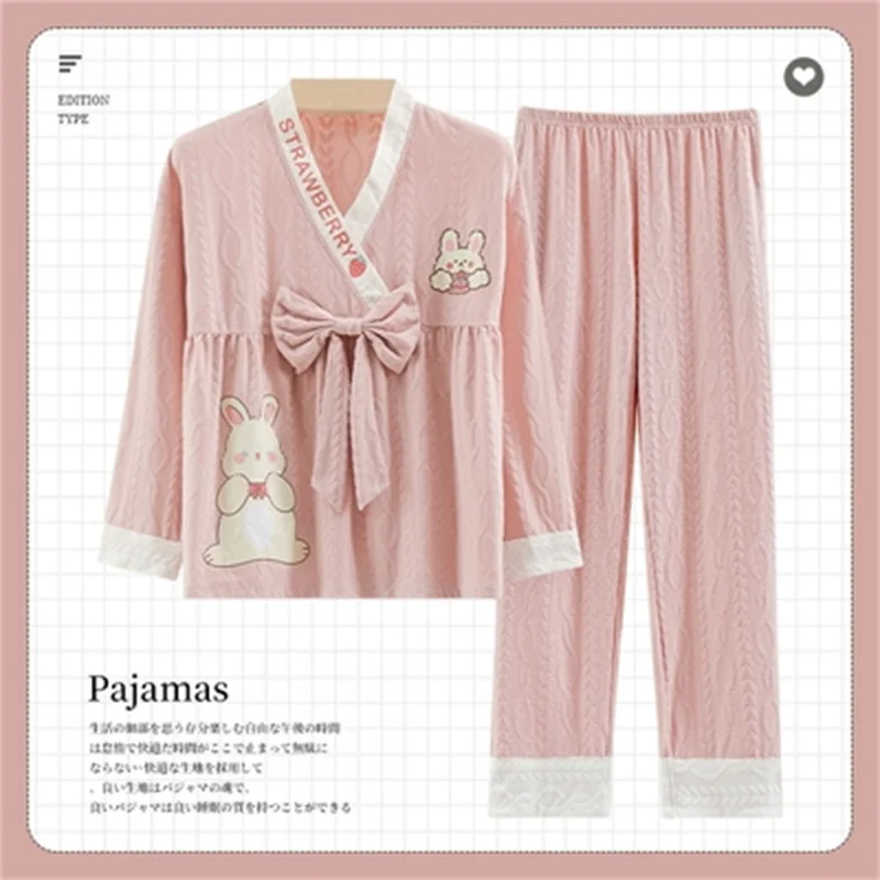 Princess Pajamas Set Sweet Sleepwear For Women Elastic Sexy Pyjama Women's 2022 Fashion Autumn Homewear Clothes Big Size