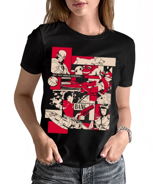 Футболка для аниме Space Cowboy Bebop Retro