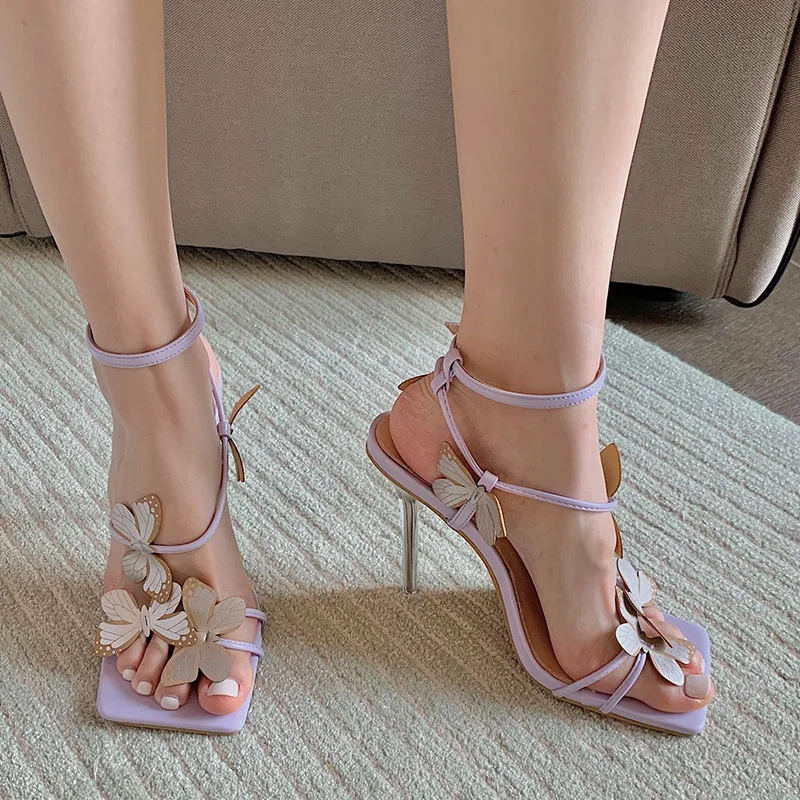 

Женские босоножки-лодочки, женские сандалии на тонком каблуке, сексуальные сланцы вечерние, женская модная обувь с квадратным носком и бант...