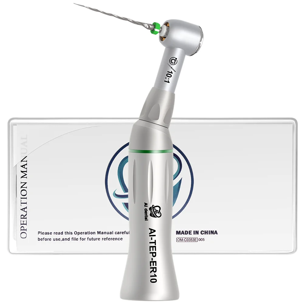 Oral Equipment 60°Twist Reciprocating Hand Files Head 10:1 Contra Angle Handpiece Push Button Chuck For Endodontic