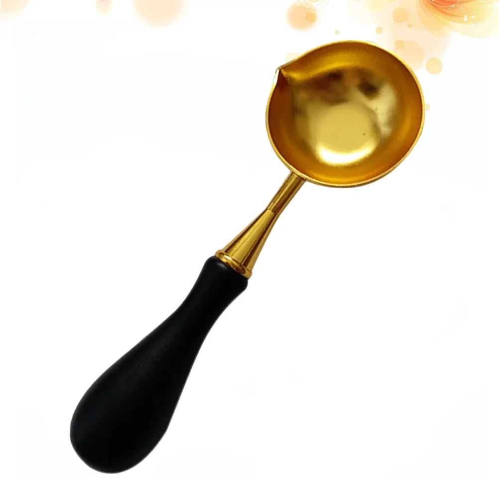

Spoon Wax Melting Stamp Seal Sealing Specified Handle Holder Gift Envelope Supplies Brass Vintage Kit Fire